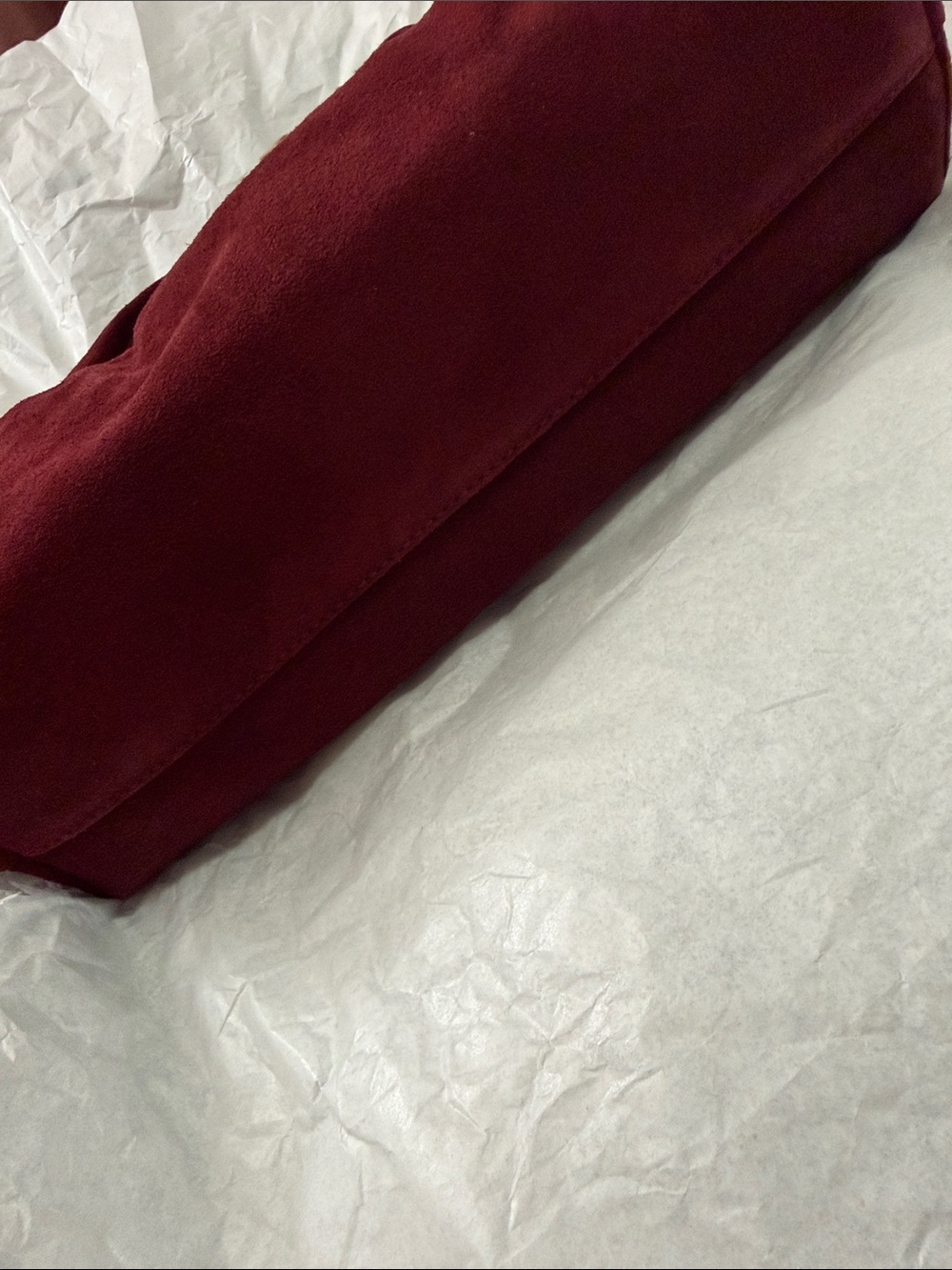Madewell Mini Pouch in suede - Cranberry NWT - Picture 7 of 10